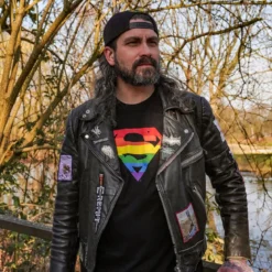 Superman - Pride Logo T-Shirt schwarz
