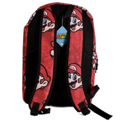 Super Mario - Faces Rucksack rot