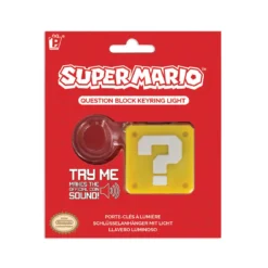 Super Mario - Fragezeichen Schlüsselanhänger mit Licht und Sound