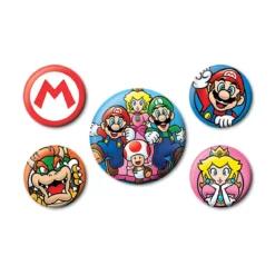 Super Mario - Friends Button 5er Set