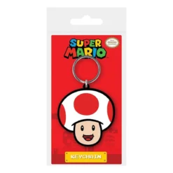 Super Mario Gummi-Schlüsselanhänger Toad 6 cm