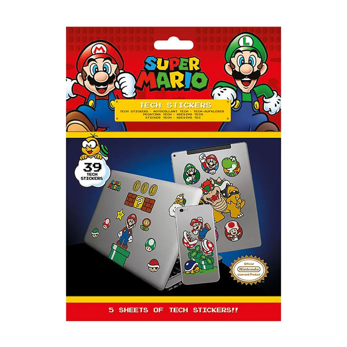 Super Mario - Mushroom Kingdom Aufkleber