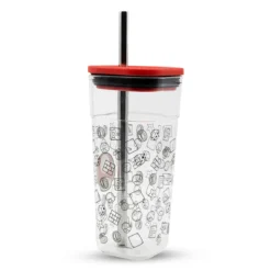 Super Mario - Super Pilz Becher mit Strohhalm