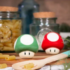 Super Mario - Super Pilz und 1 UP Pilz Salz & Pfefferstreuer
