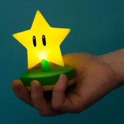 Super Mario - Super-Stern Icons 3D Tischlampe