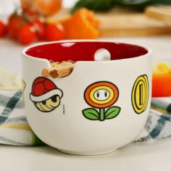 Super Mario - Symbols Ramen Schale mit Ess-Stäbchen