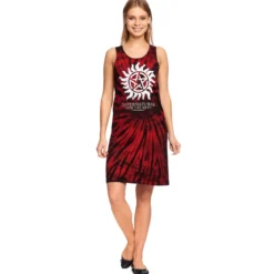 Supernatural - Anti Possession Symbol Batik Minikleid