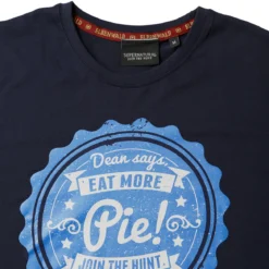 Supernatural - Eat More Pie T-Shirt blau