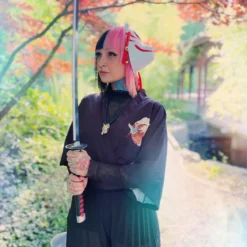 Tanjiro Kamado Katana Replik mit Scheide für Demon Slayer Fans