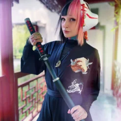 Tanjiro Kamado Katana Replik mit Scheide für Demon Slayer Fans