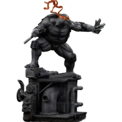 Teenage Mutant Ninja Turtles Art Scale Statue 1/10 Michelangelo Black and White Variant 26 cm heo exclusive