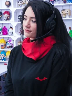 The Batman Logo Hoodie schwarz-rot