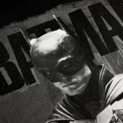 The Batman - Monochrome Poster T-Shirt schwarz