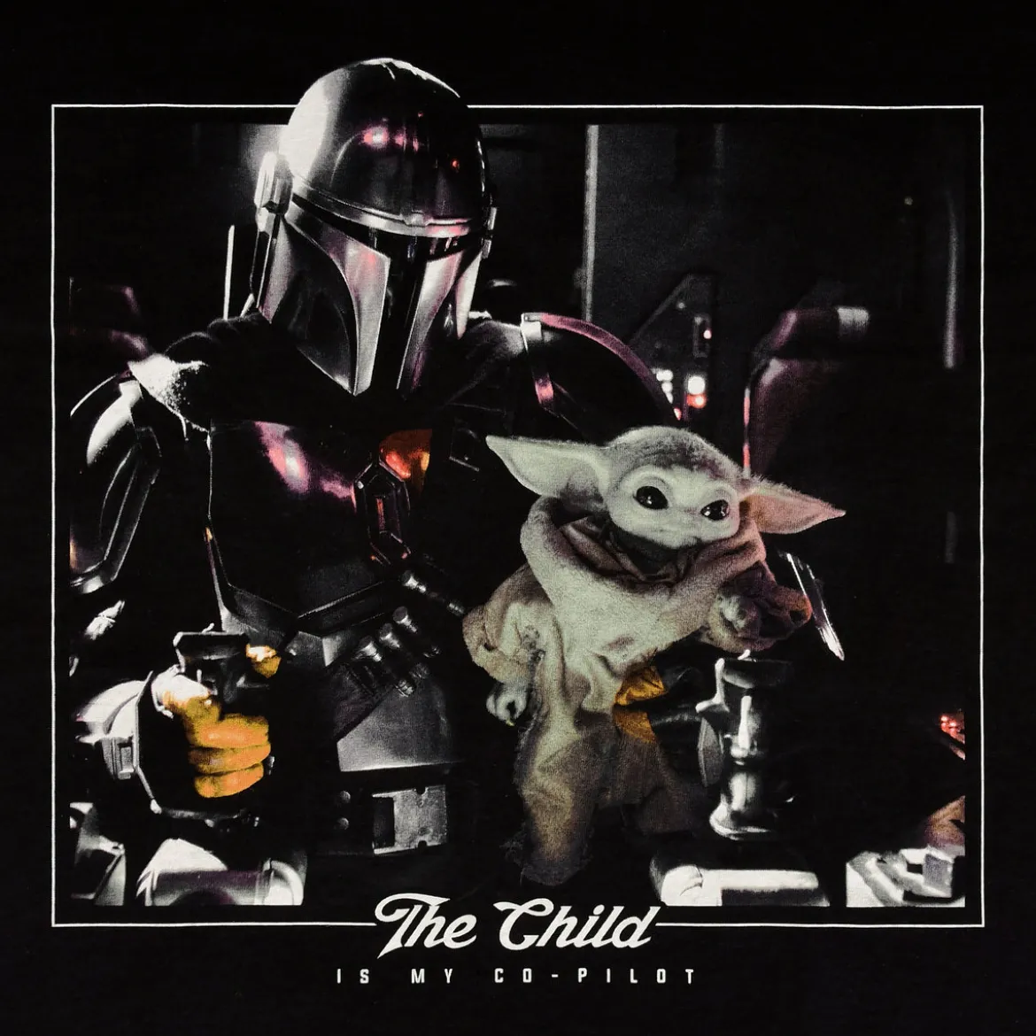 The Child is My Co-Pilot T-Shirt schwarz - Star Wars The Mandalorian