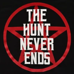 The Hunt Never Ends T-Shirt für Supernatural Fans schwarz