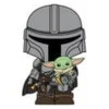 The Mandalorian 3D PVC-Magnet The Mandalorian und Grogu