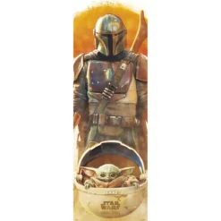 The Mandalorian & Grogu Türposter - Star Wars
