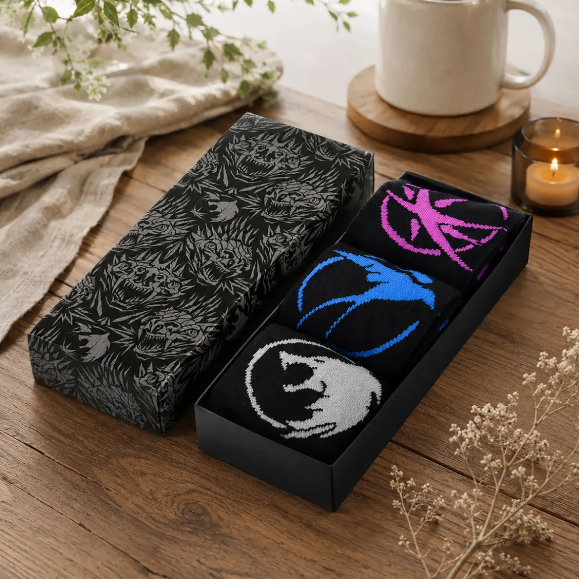 The Witcher - Symbols Socken 3er Set in Geschenkbox
