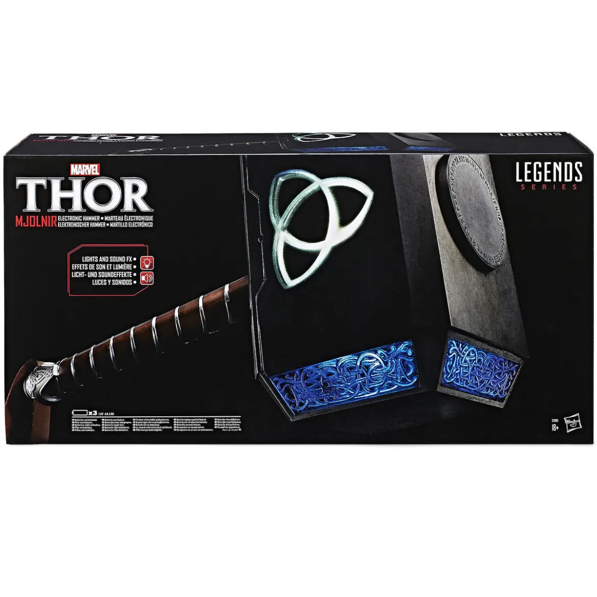 Thor - Hammer Mjölnir Replik mit Licht und Sound