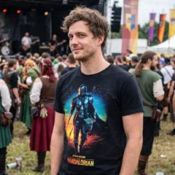 Through The Galaxy T-Shirt schwarz - Star Wars The Mandalorian