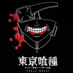 Tokyo Ghoul - Blood Filled Mask T-Shirt schwarz
