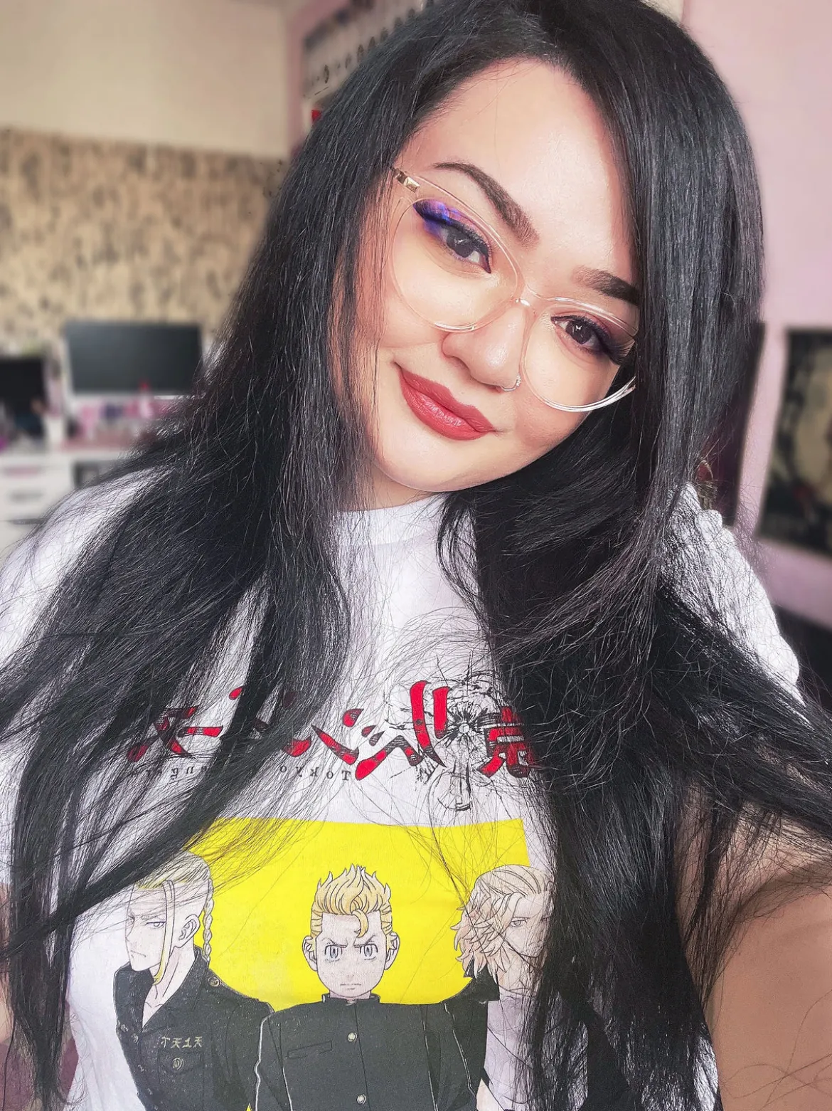 Tokyo Revengers - Yellow Square Logo T-Shirt weiß