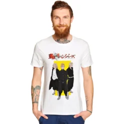 Tokyo Revengers - Yellow Square Logo T-Shirt weiß