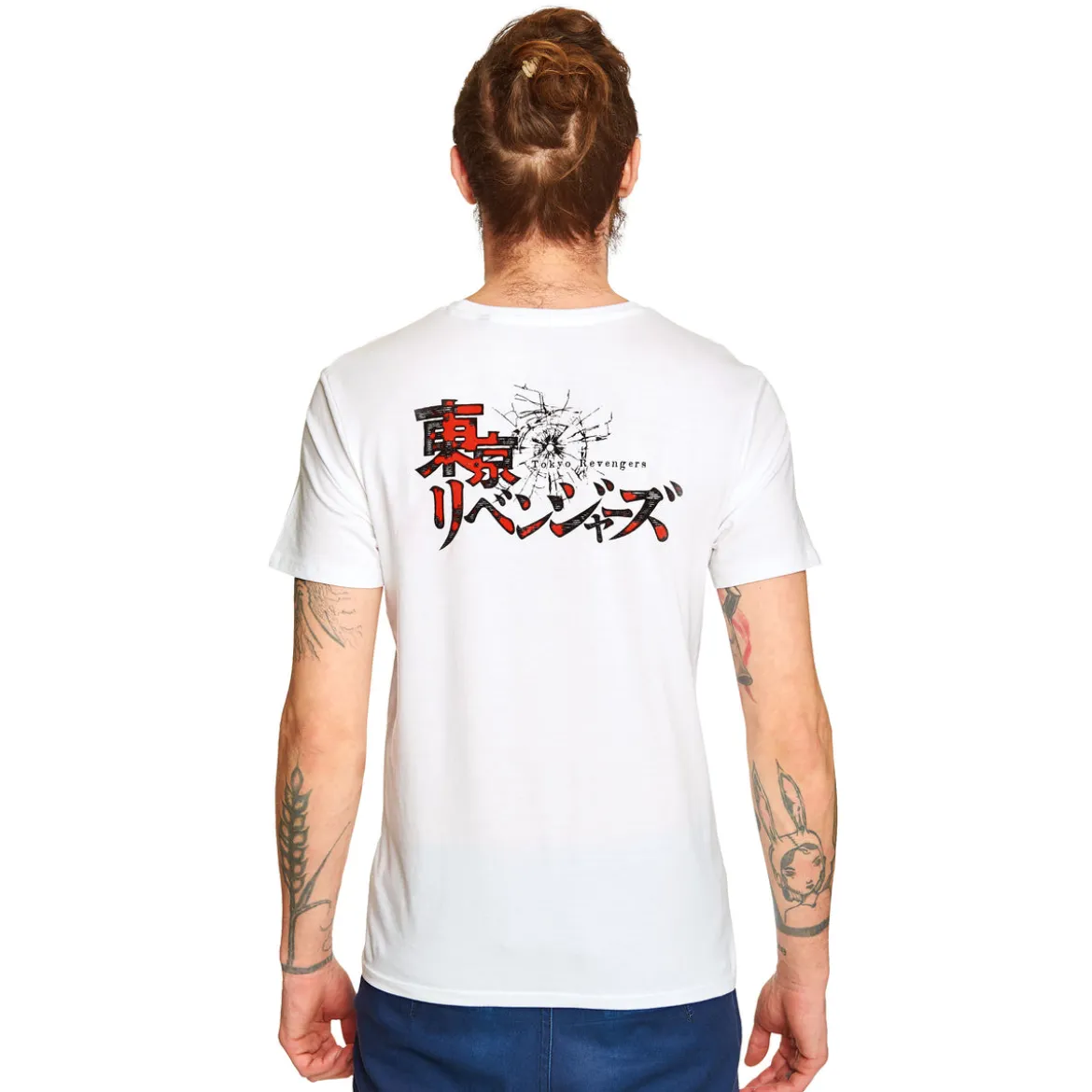 Tokyo Revengers - Yellow Square Logo T-Shirt weiß