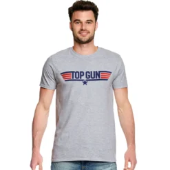 Top Gun - Logo T-Shirt grau