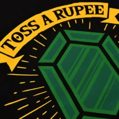 Toss a Rupee to Your Hero T-Shirt für Zelda Fans schwarz