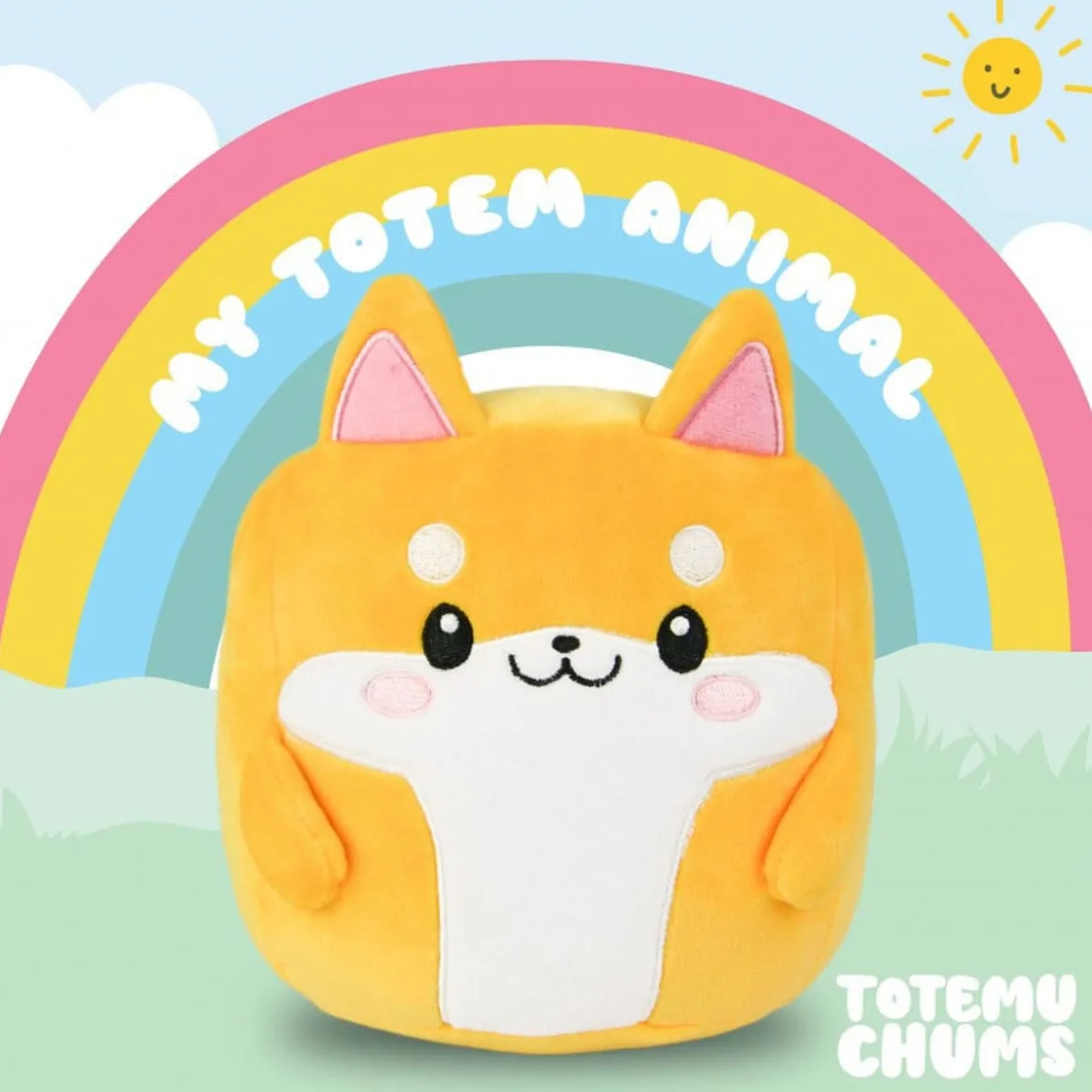 Totemu Chums Cute n Kawaii Plüschfigur Dog 19 cm
