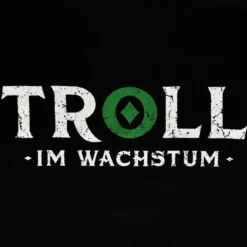 Troll im Wachstum T-Shirt schwarz