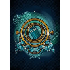 Turn Time Twist Space Metall Poster für Doctor Who Fans