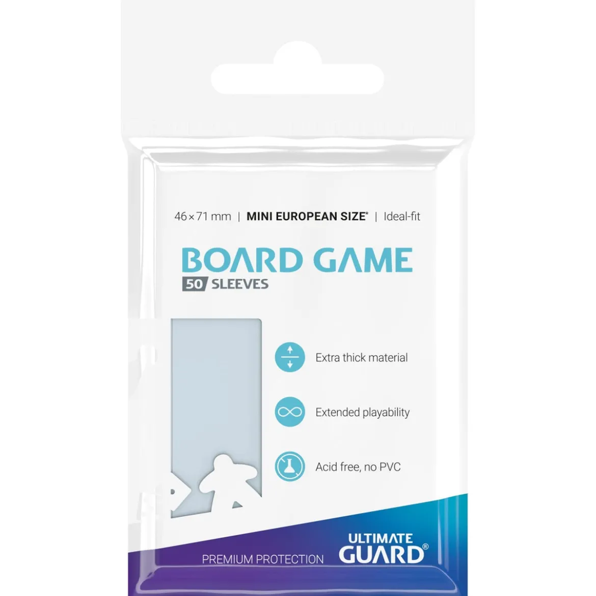 Ultimate Guard Board Game Sleeves (50) - Mini European