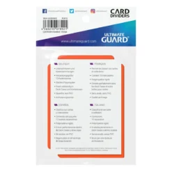 Ultimate Guard Card Dividers Standard Size (10) - Orange