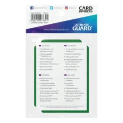 Ultimate Guard Card Dividers Standard Size (10) - Green