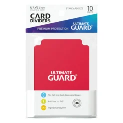 Ultimate Guard Card Dividers Standard Size (10) - Red