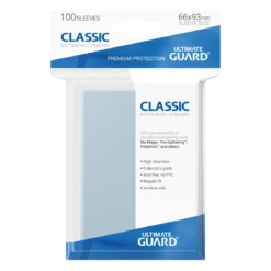 Ultimate Guard Classic Soft Sleeves 100er Set transparent Standardgröße