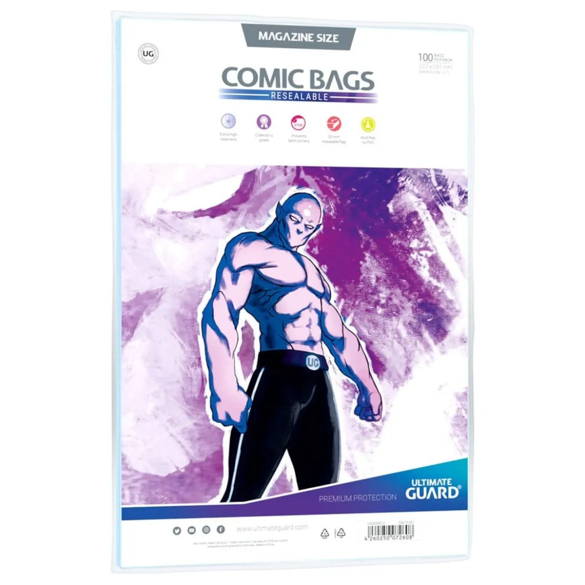 Ultimate Guard Comic Bags wiederverschließbar Magazine Size (100)