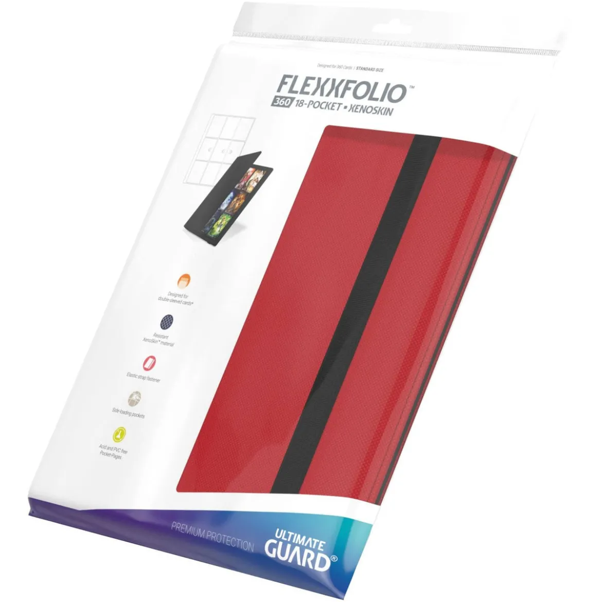 Ultimate Guard Flexxfolio 360 18-Pocket Xenoskin - Red