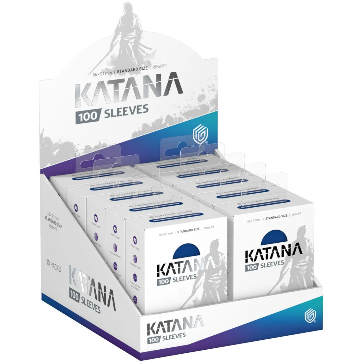 Ultimate Guard Katana Sleeves Standard Size (100) - Blue