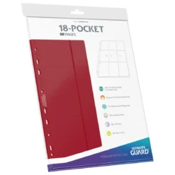 Ultimate Guard 18-Pocket Pages Side-Loading (10) - Red