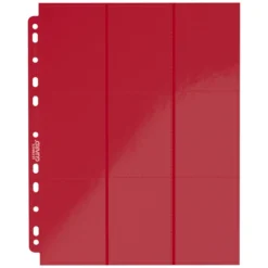 Ultimate Guard 18-Pocket Pages Side-Loading (10) - Red