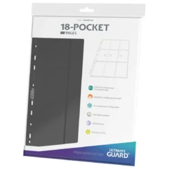 Ultimate Guard 18-Pocket Pages Side-Loading (10) - Grey