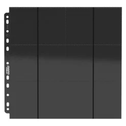 Ultimate Guard 24-Pocket QuadRow Pages Side-Loading (10) - Black