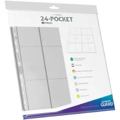 Ultimate Guard 24-Pocket QuadRow Pages Side-Loading (10) - Transparent