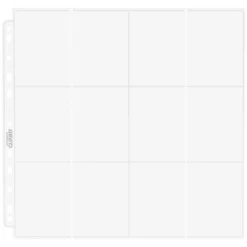 Ultimate Guard 24-Pocket QuadRow Pages Side-Loading (10) - Transparent