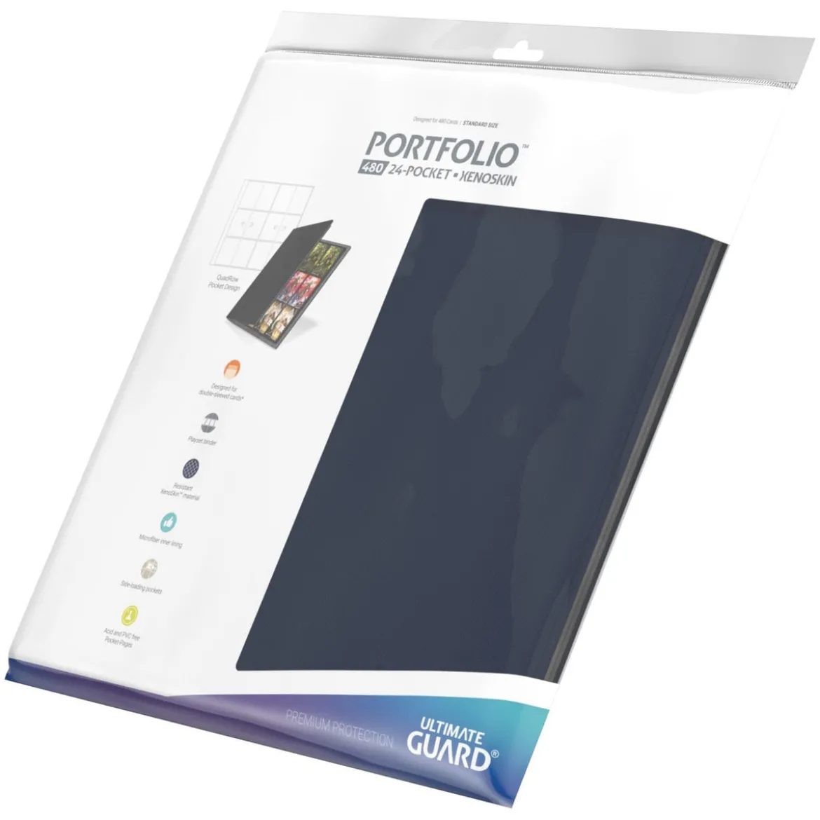 Ultimate Guard Portfolio 480 24-Pocket Xenoskin - Blue