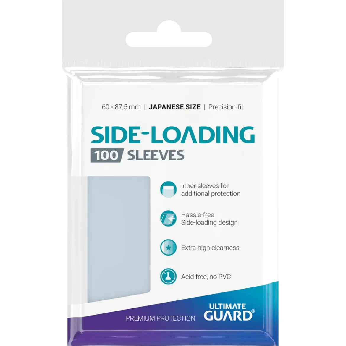 Ultimate Guard Precise-Fit Sleeves Japanese Size (100) - Side-Loading