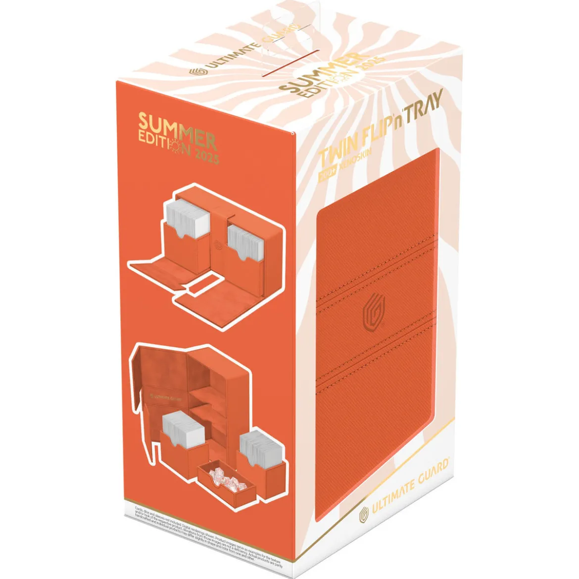 Ultimate Guard Twin Flip'n'Tray 200+ Xenoskin "Summer Edition 2025" - Peach